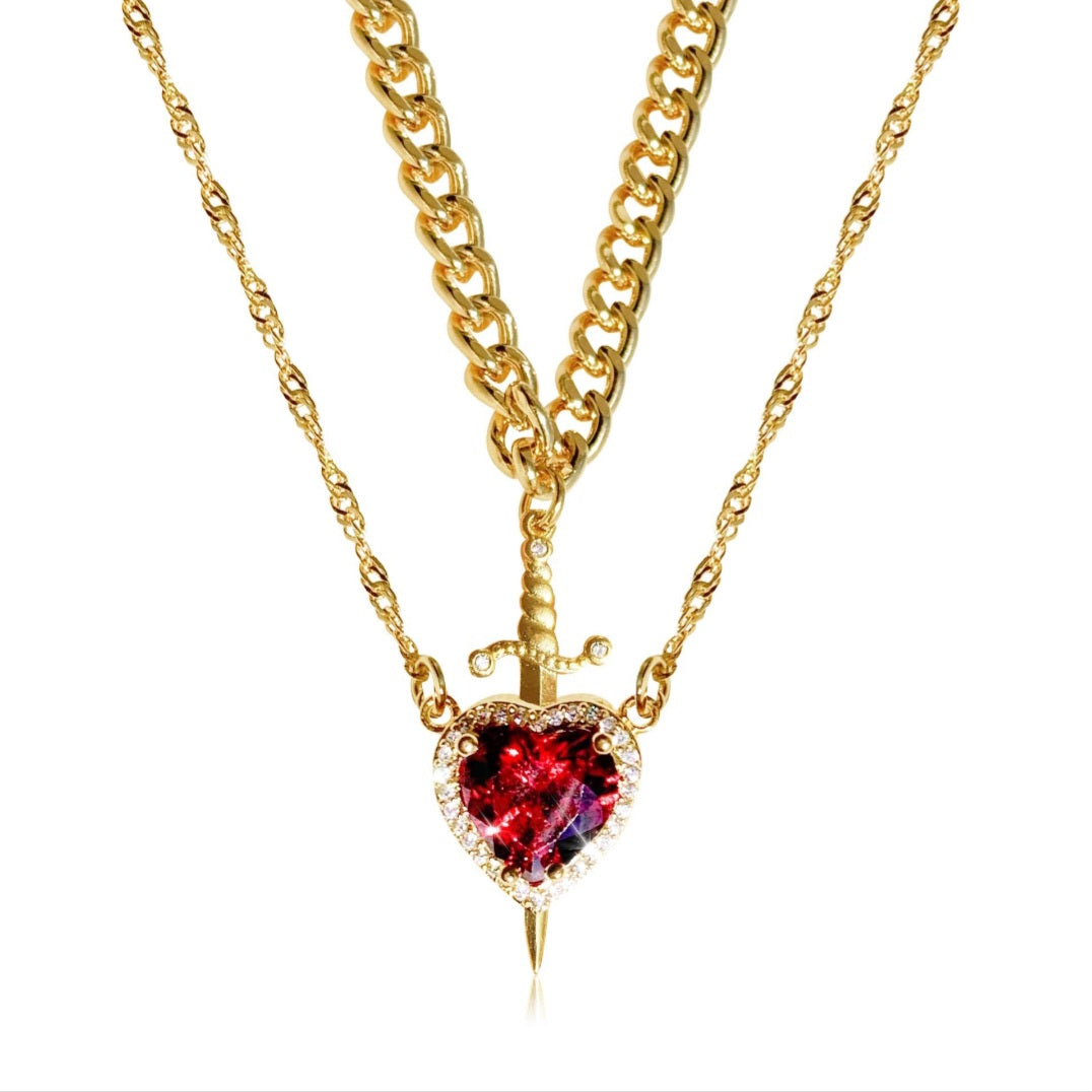 Heart of Valor Necklace - Gold Edition