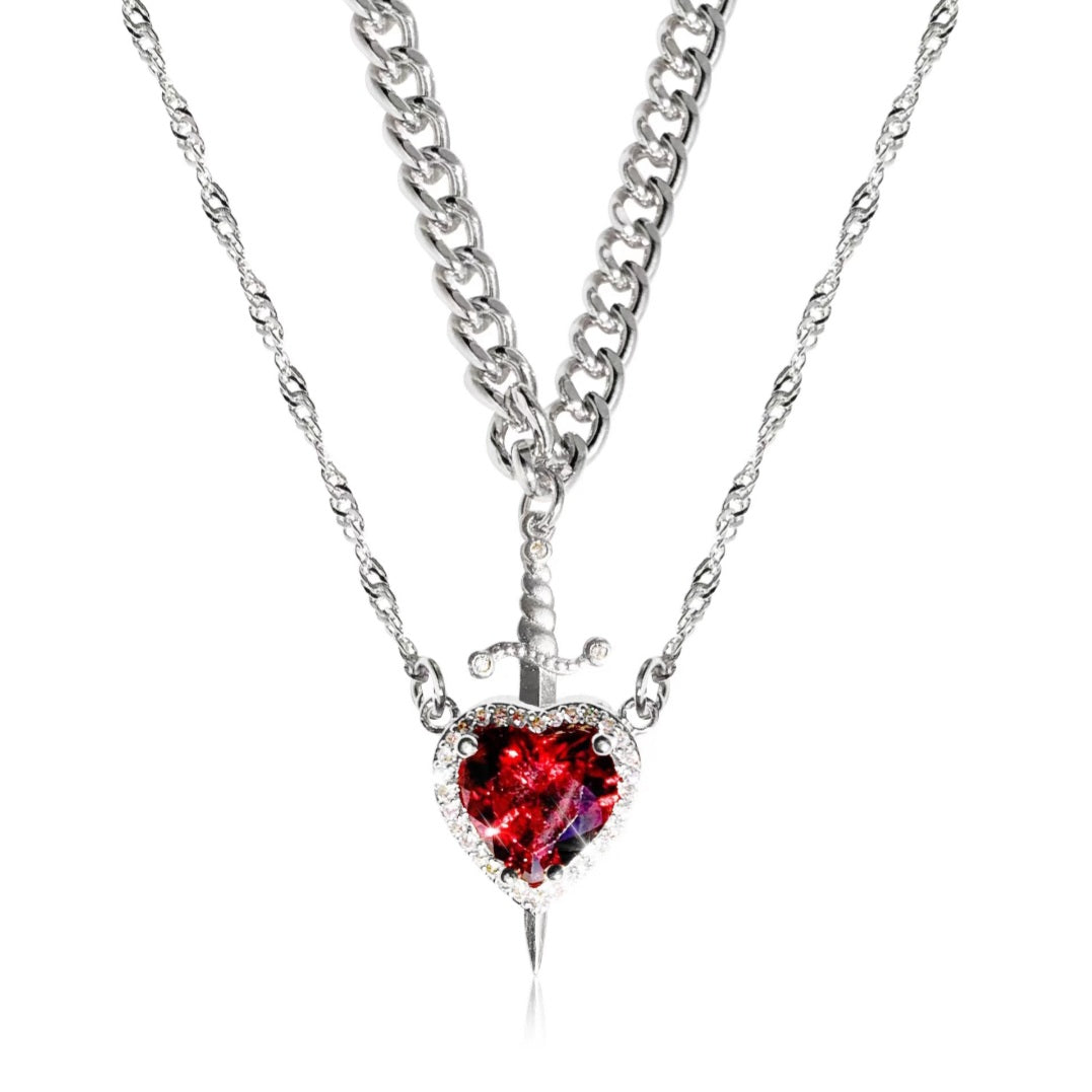Heart of Valor Necklace - Silver Edition