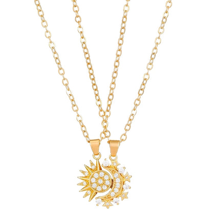 Solar & Lunar Pendant – Gold Edition